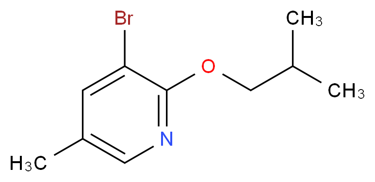3-Bromo-2-isobutoxy-5-methylpyridine_Molecular_structure_CAS_1255574-44-7)