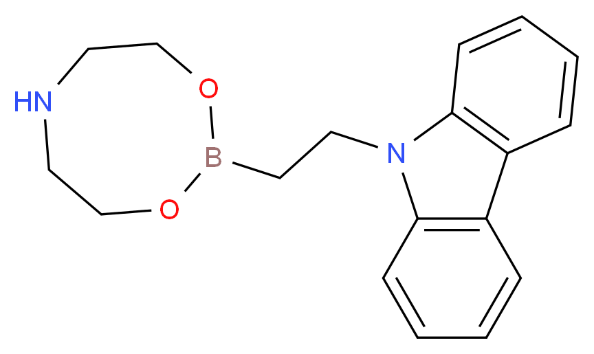 2-(9-Carbazolyl)ethylboronic acid diethanolamine ester_Molecular_structure_CAS_501014-45-5)