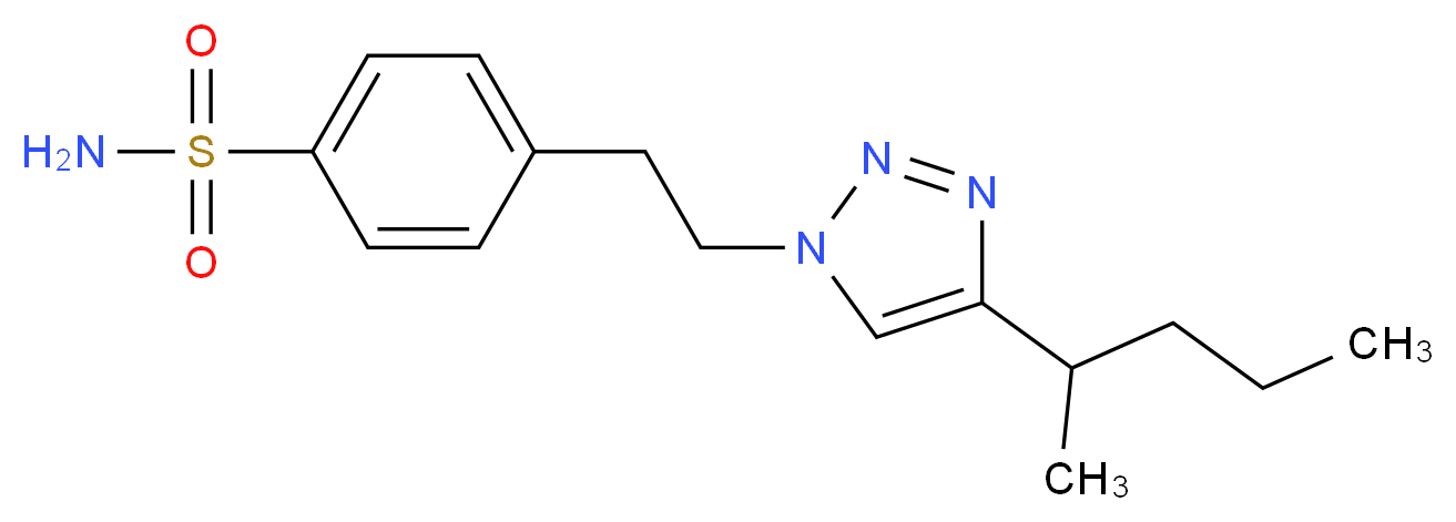 4-{2-[4-(1-methylbutyl)-1H-1,2,3-triazol-1-yl]ethyl}benzenesulfonamide_Molecular_structure_CAS_)