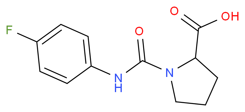 1-[(4-fluorophenyl)carbamoyl]pyrrolidine-2-carboxylic acid_Molecular_structure_CAS_)