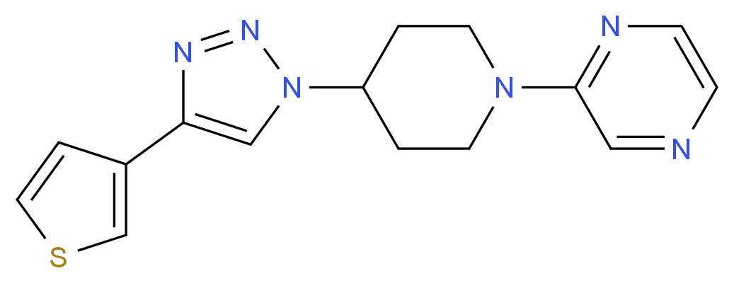 2-{4-[4-(3-thienyl)-1H-1,2,3-triazol-1-yl]-1-piperidinyl}pyrazine_Molecular_structure_CAS_)