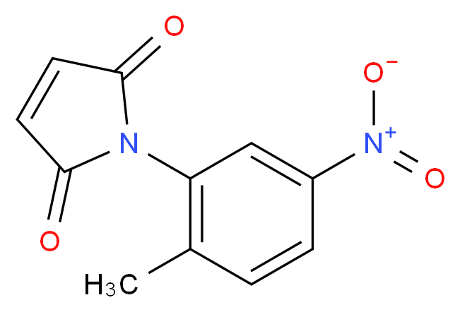 1-(2-Methyl-5-nitrophenyl)-1H-pyrrole-2,5-dione_Molecular_structure_CAS_)