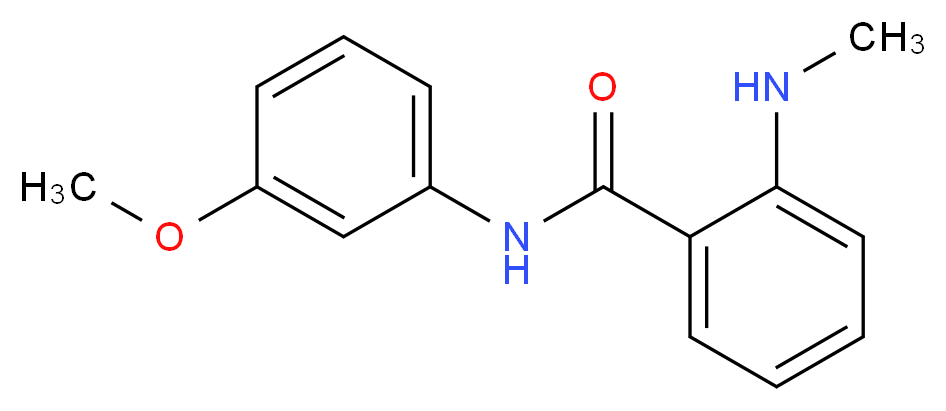 N-(3-methoxyphenyl)-2-(methylamino)benzamide_Molecular_structure_CAS_)