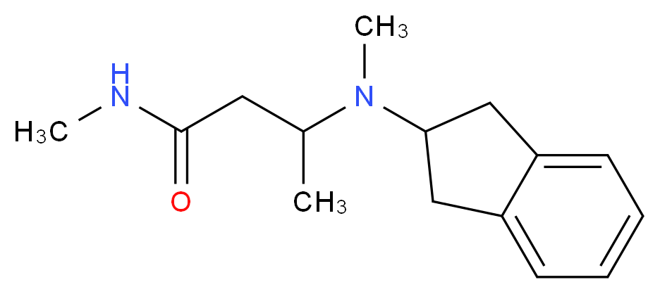 3-[2,3-dihydro-1H-inden-2-yl(methyl)amino]-N-methylbutanamide_Molecular_structure_CAS_)