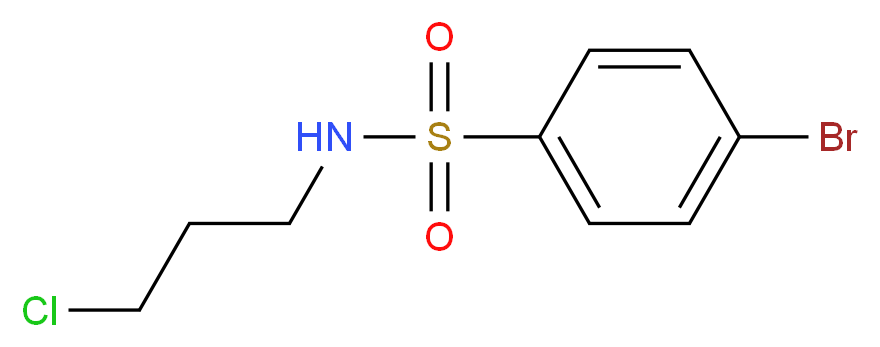 4-Bromo-N-(3-chloropropyl)benzenesulphonamide 98%_Molecular_structure_CAS_98768-71-9)
