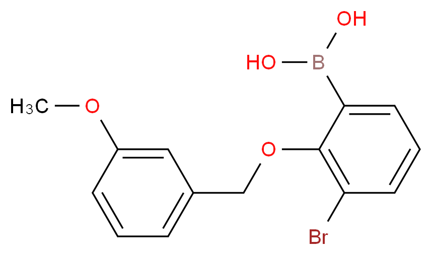 3-Bromo-2-(3′-methoxybenzyloxy)phenylboronic acid_Molecular_structure_CAS_849052-24-0)
