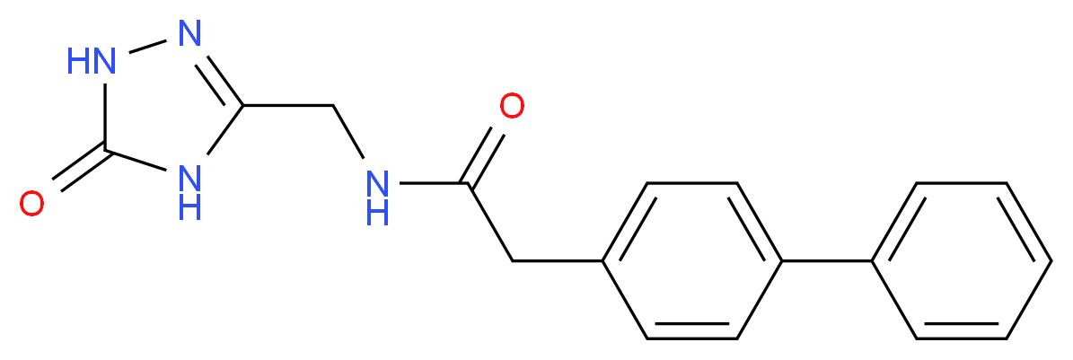 2-biphenyl-4-yl-N-[(5-oxo-4,5-dihydro-1H-1,2,4-triazol-3-yl)methyl]acetamide_Molecular_structure_CAS_)