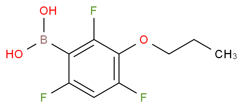 3-Propoxy-2,4,6-trifluorobenzeneboronic acid_Molecular_structure_CAS_871125-73-4)