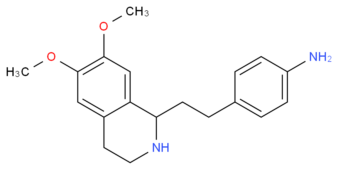 4-[2-(6,7-Dimethoxy-1,2,3,4-tetrahydroisoquinolinyl)ethyl]aniline_Molecular_structure_CAS_82925-02-8)