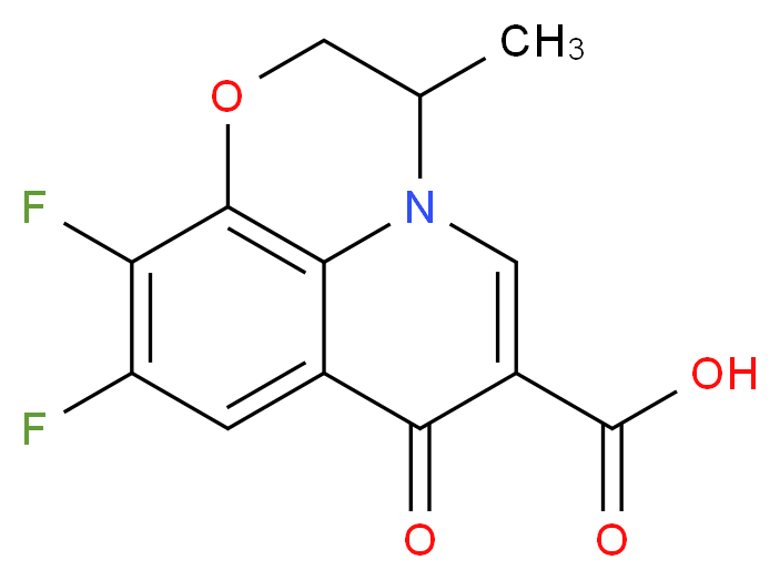 9,10-Difluoro-2,3-dihydro-3-methyl-7-oxo-7H-pyrido[1,2,3-de]-1,4-benzoxazine-6-carboxylic acid_Molecular_structure_CAS_82419-35-0)