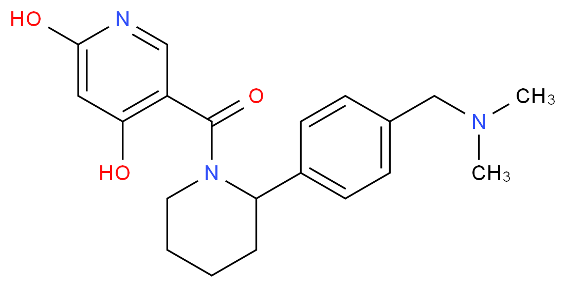 5-[(2-{4-[(dimethylamino)methyl]phenyl}-1-piperidinyl)carbonyl]-2,4-pyridinediol_Molecular_structure_CAS_)