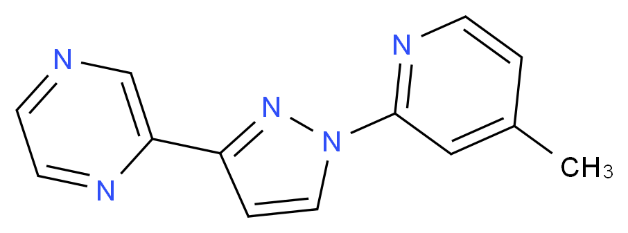 2-[1-(4-methylpyridin-2-yl)-1H-pyrazol-3-yl]pyrazine_Molecular_structure_CAS_)