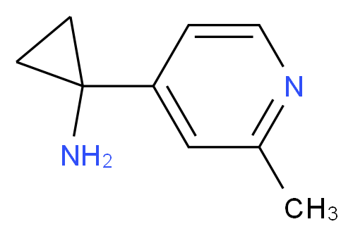 1-(2-methylpyridin-4-yl)cyclopropanamine_Molecular_structure_CAS_1060806-11-2)