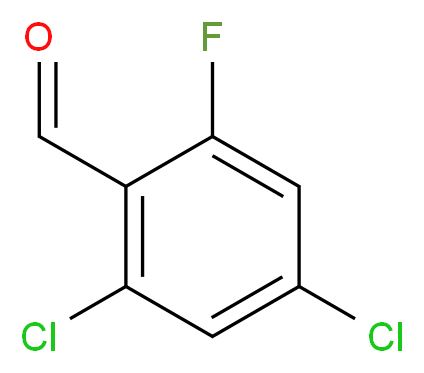 2,4-Dichloro-6-fluorobenzaldehyde_Molecular_structure_CAS_681435-09-6)