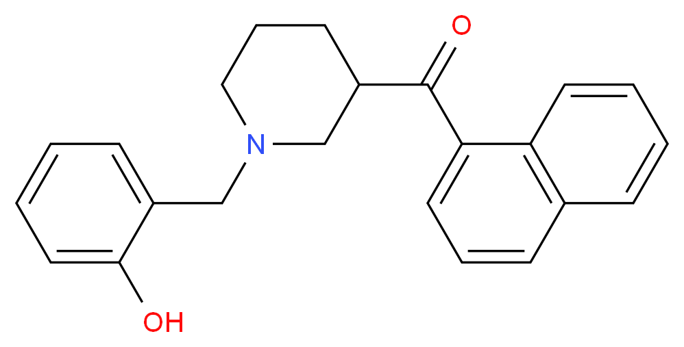 [1-(2-hydroxybenzyl)-3-piperidinyl](1-naphthyl)methanone_Molecular_structure_CAS_)