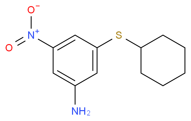 3-(Cyclohexylthio)-5-nitroaniline_Molecular_structure_CAS_)