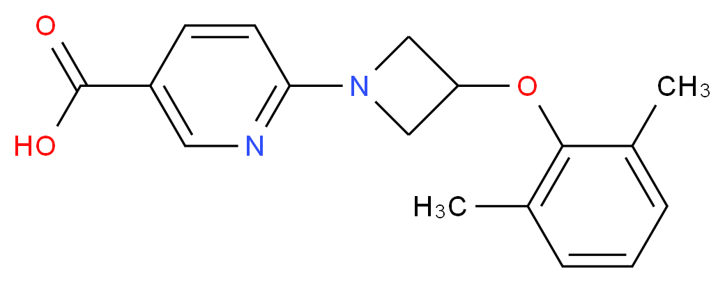 6-[3-(2,6-dimethylphenoxy)-1-azetidinyl]nicotinic acid_Molecular_structure_CAS_)