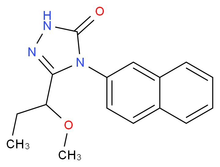 5-(1-methoxypropyl)-4-(2-naphthyl)-2,4-dihydro-3H-1,2,4-triazol-3-one_Molecular_structure_CAS_)