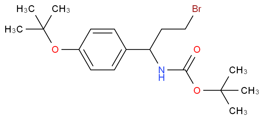 TERT-BUTYL 1-(4-TERT-BUTOXYPHENYL)-3-BROMOPROPYLCARBAMATE_Molecular_structure_CAS_)