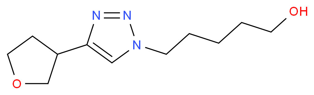 5-[4-(tetrahydrofuran-3-yl)-1H-1,2,3-triazol-1-yl]pentan-1-ol_Molecular_structure_CAS_)