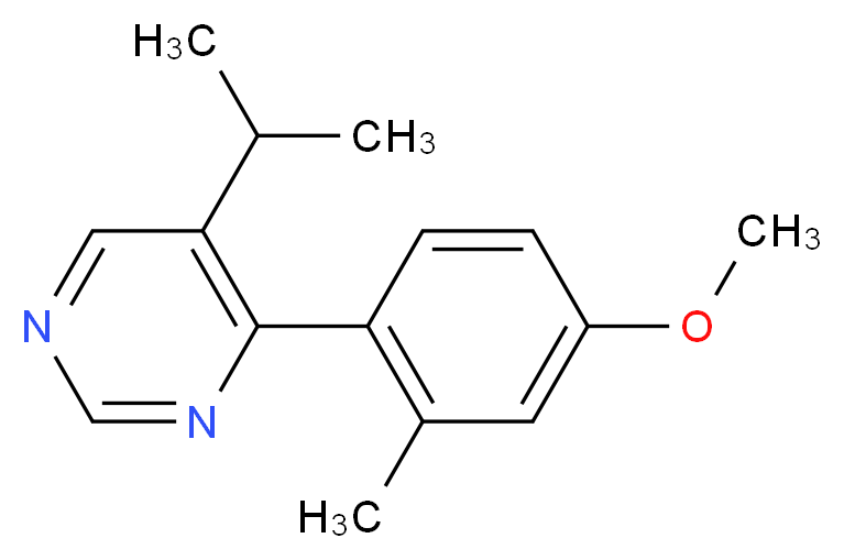 5-isopropyl-4-(4-methoxy-2-methylphenyl)pyrimidine_Molecular_structure_CAS_)