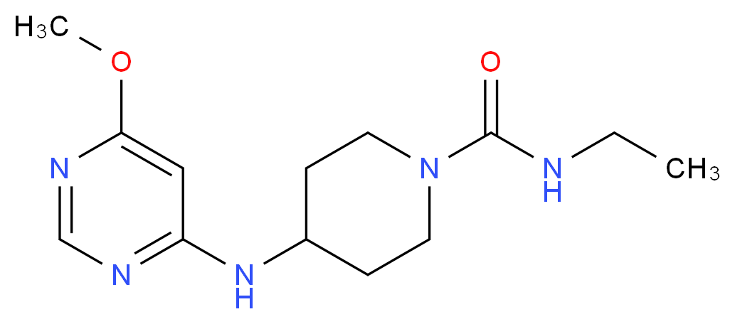 N-ethyl-4-[(6-methoxypyrimidin-4-yl)amino]piperidine-1-carboxamide_Molecular_structure_CAS_)