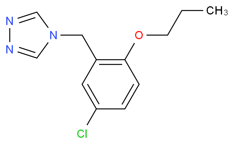 4-(5-chloro-2-propoxybenzyl)-4H-1,2,4-triazole_Molecular_structure_CAS_)