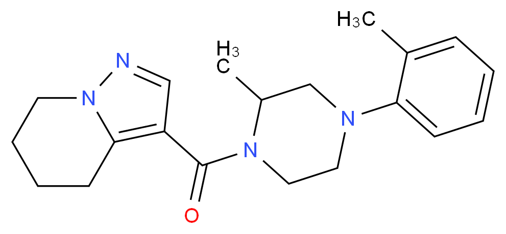 3-{[2-methyl-4-(2-methylphenyl)-1-piperazinyl]carbonyl}-4,5,6,7-tetrahydropyrazolo[1,5-a]pyridine_Molecular_structure_CAS_)