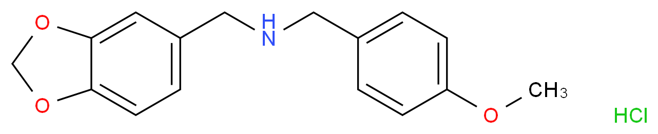 Benzo[1,3]dioxol-5-ylmethyl-(4-methoxy-benzyl)-amine hydrochloride_Molecular_structure_CAS_436099-74-0)