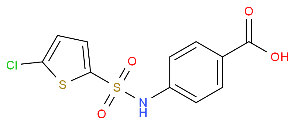4-(5-Chloro-thiophene-2-sulfonylamino)-benzoic acid_Molecular_structure_CAS_)