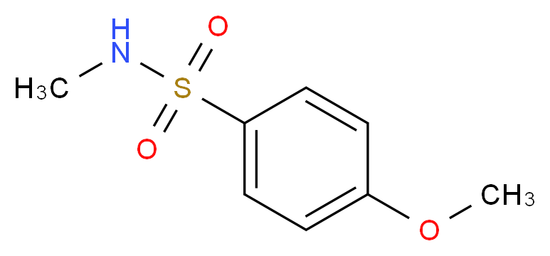 4-Methoxy-N-methylbenzenesulphonamide_Molecular_structure_CAS_7010-86-8)