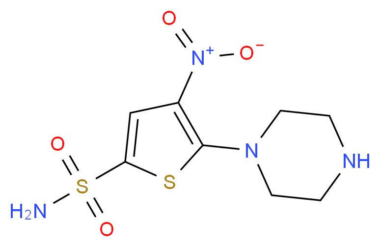 4-nitro-5-piperazinothiophene-2-sulfonamide_Molecular_structure_CAS_845266-27-5)