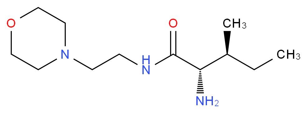 (2S,3S)-2-Amino-3-methyl-N-[2-(4-morpholinyl)ethyl]pentanamide Hydrochloride _Molecular_structure_CAS_1243259-19-9)