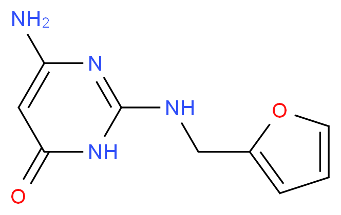 6-Amino-2-[(2-furylmethyl)amino]pyrimidin-4(3H)-one_Molecular_structure_CAS_)