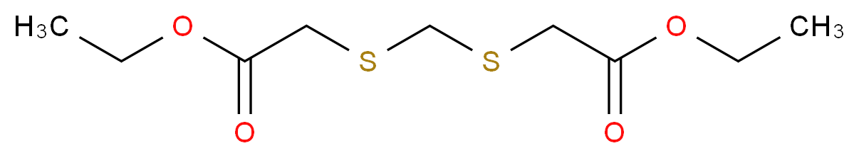 ethyl 2-({[(2-ethoxy-2-oxoethyl)thio]methyl}thio)acetate_Molecular_structure_CAS_61713-23-3)