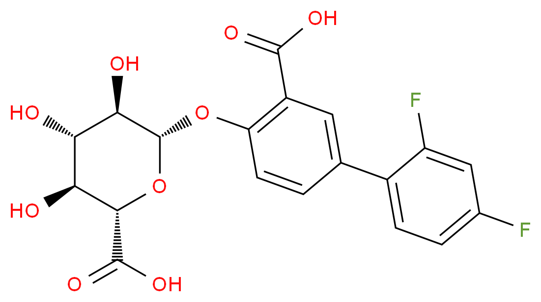 Diflunisal 1-O-β-D-Glucuronide_Molecular_structure_CAS_58446-29-0)