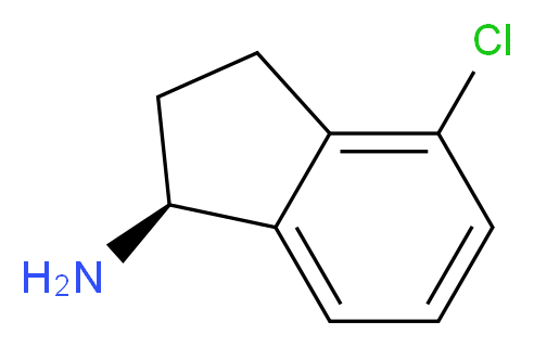 (1S)-4-chloro-2,3-dihydro-1H-inden-1-amine_Molecular_structure_CAS_)