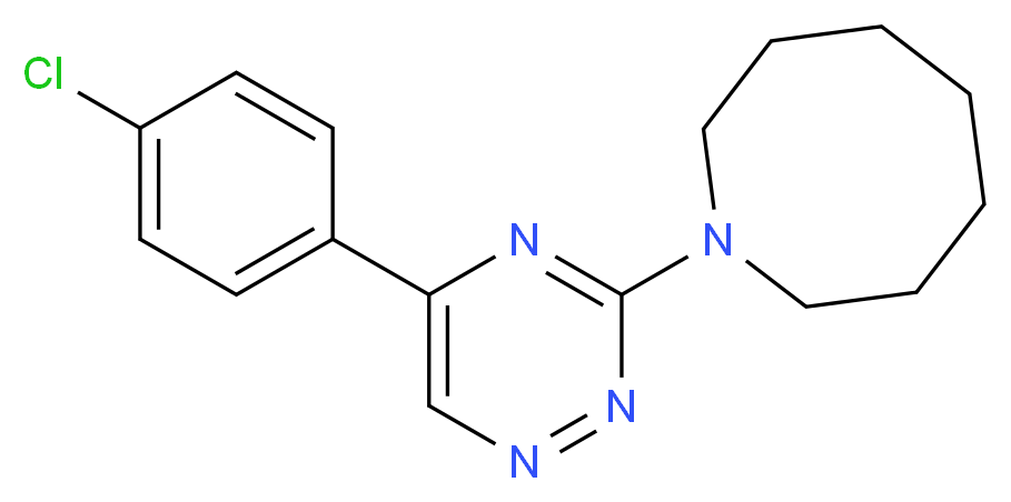1-[5-(4-chlorophenyl)-1,2,4-triazin-3-yl]azocane_Molecular_structure_CAS_)