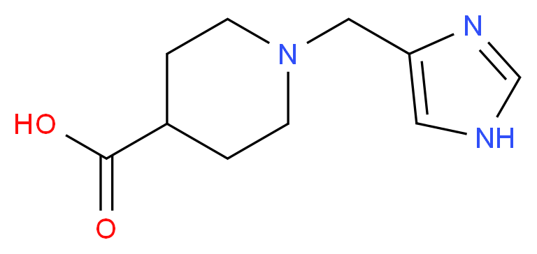 1-(1H-Imidazol-4-ylmethyl)piperidine-4-carboxylic acid 97%_Molecular_structure_CAS_)