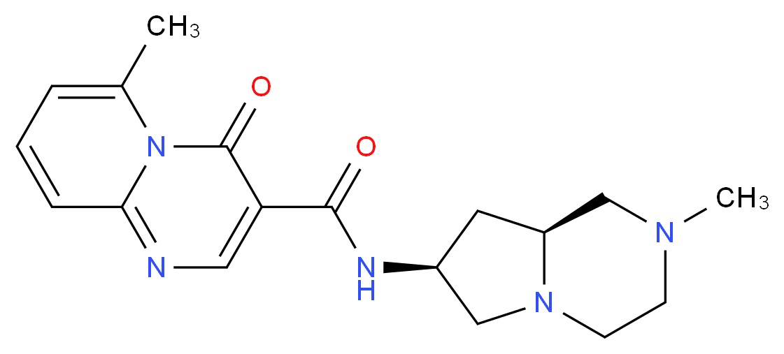 6-methyl-N-[(7S,8aS)-2-methyloctahydropyrrolo[1,2-a]pyrazin-7-yl]-4-oxo-4H-pyrido[1,2-a]pyrimidine-3-carboxamide_Molecular_structure_CAS_)