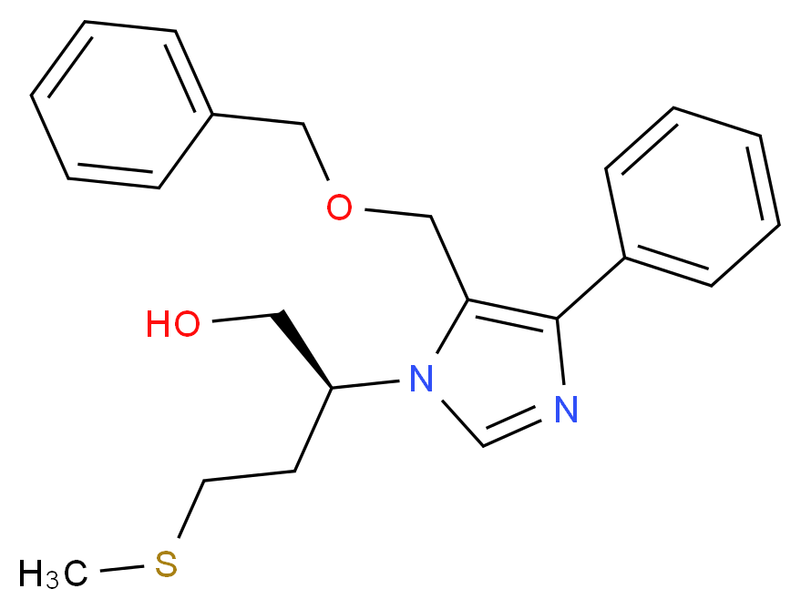(2S)-2-{5-[(benzyloxy)methyl]-4-phenyl-1H-imidazol-1-yl}-4-(methylthio)butan-1-ol_Molecular_structure_CAS_)