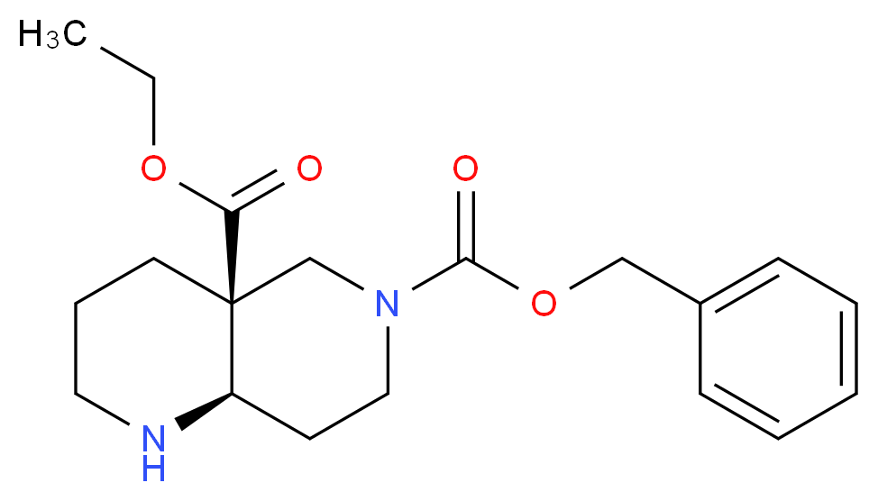 6-benzyl 4a-ethyl (4aS*,8aR*)-hexahydro-1,6-naphthyridine-4a,6(2H,5H)-dicarboxylate_Molecular_structure_CAS_)