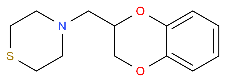 4-(2,3-dihydro-1,4-benzodioxin-2-ylmethyl)thiomorpholine_Molecular_structure_CAS_)