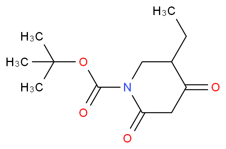 1-Boc-5-Ethyl-2,4-dioxopiperidine_Molecular_structure_CAS_845267-80-3)