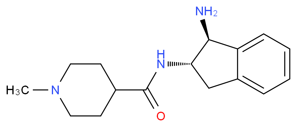 N-[(1S,2S)-1-amino-2,3-dihydro-1H-inden-2-yl]-1-methylpiperidine-4-carboxamide_Molecular_structure_CAS_)