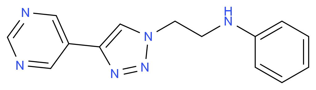 N-[2-(4-pyrimidin-5-yl-1H-1,2,3-triazol-1-yl)ethyl]aniline_Molecular_structure_CAS_)
