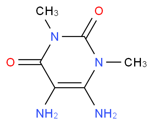 5,6-diamino-1,3-dimethylpyrimidine-2,4(1H,3H)-dione_Molecular_structure_CAS_5440-00-6)