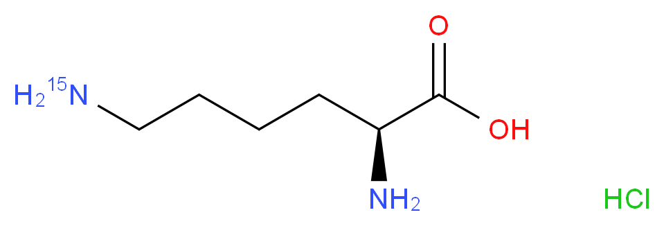 L-Lysine-ε-15N hydrochloride_Molecular_structure_CAS_)