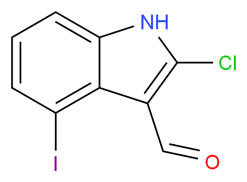 2-Chloro-4-iodo-1H-indole-3-carboxaldehyde 95+%_Molecular_structure_CAS_)