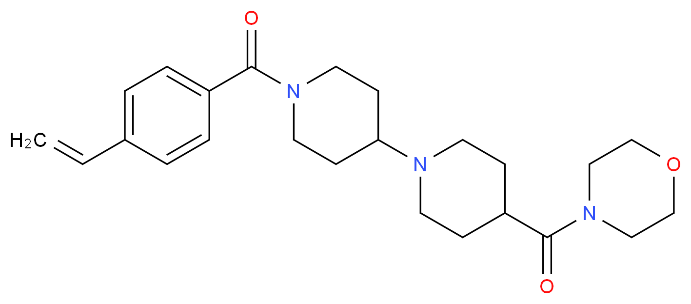 4-(4-morpholinylcarbonyl)-1'-(4-vinylbenzoyl)-1,4'-bipiperidine_Molecular_structure_CAS_)